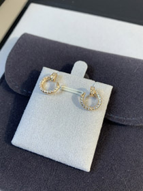 Cartier nail full diamond earrings-4063