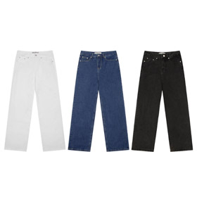 Rest & Recreation RR Loose Straight Leg Slimming Wide-Leg Jeans-6399  