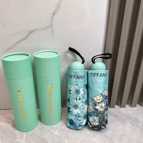 Tiffany & Co.New 5-Fold Folding Sun & Rain Umbrella-6529  